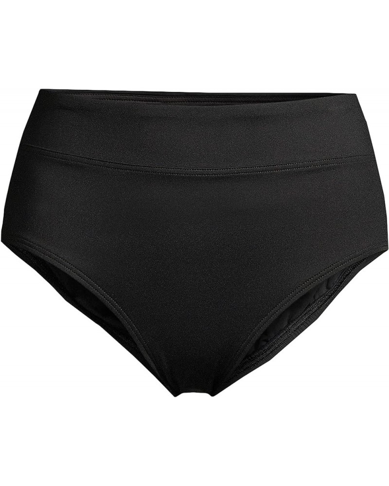 Women's High Waisted Bikini Bottoms Black $18.09 Swimsuits